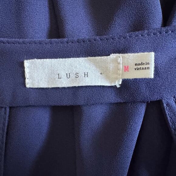 Lush Blue Flowy Mini Dress | Size M - Picture 6 of 7